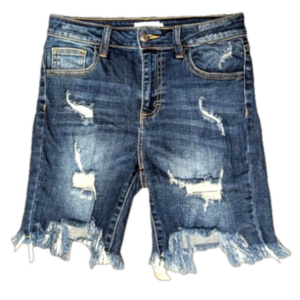 Cello Women's Jean  Shorts Denim Distressed Cutoffs‎ Size Small